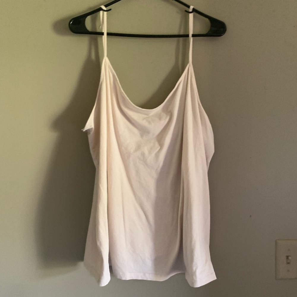 ☀️ Women’s Plus Size 4X Cream Tank Top